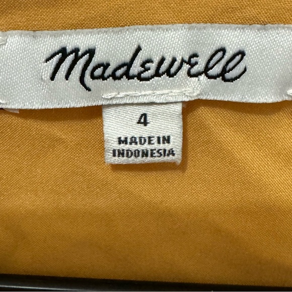 Madewell Ruffle Sleeve Botanical Dress Size 4 - Picture 4 of 5